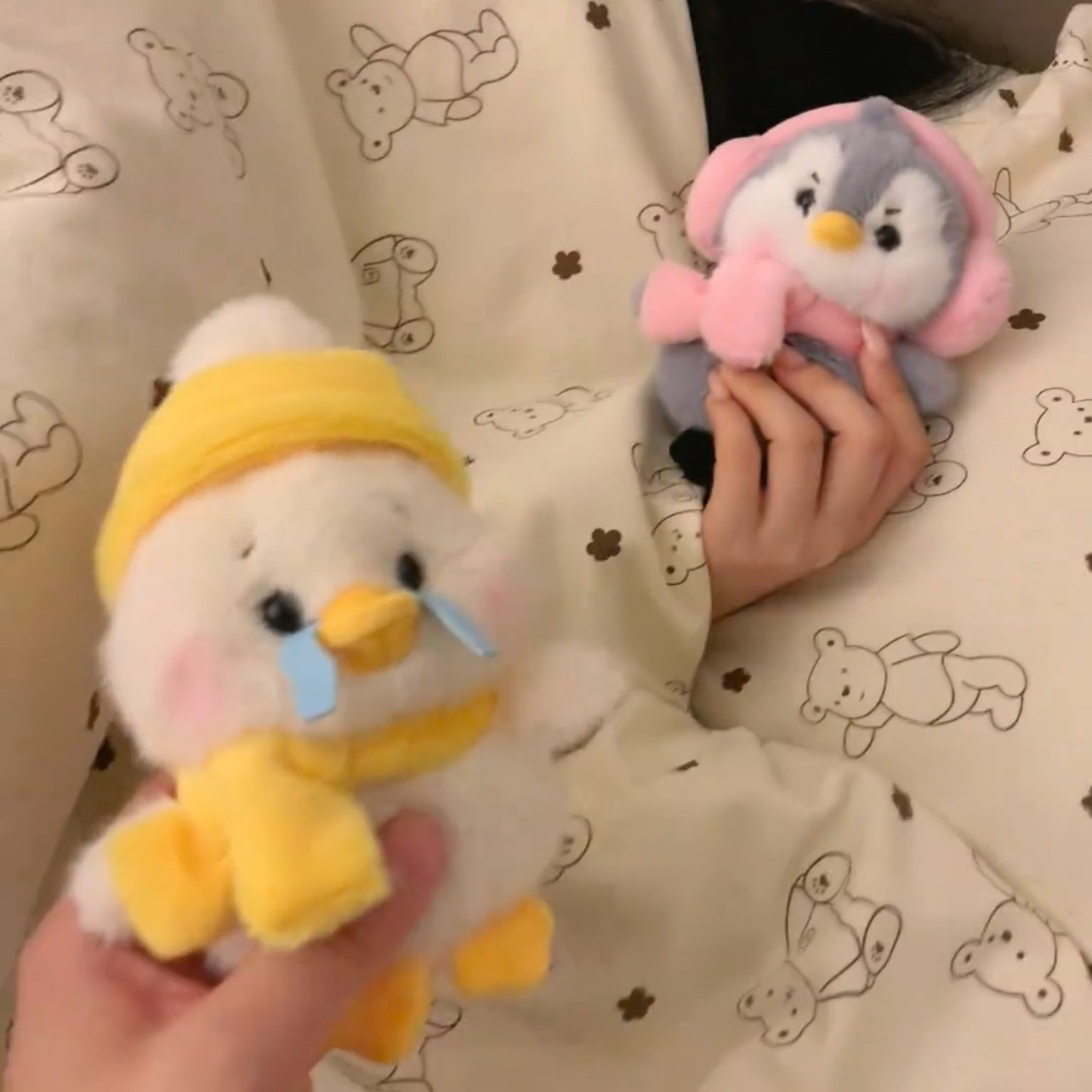 情侣款可爱挂件毛绒玩偶生气小企鹅道歉小鸭情侣送女生情人节礼物