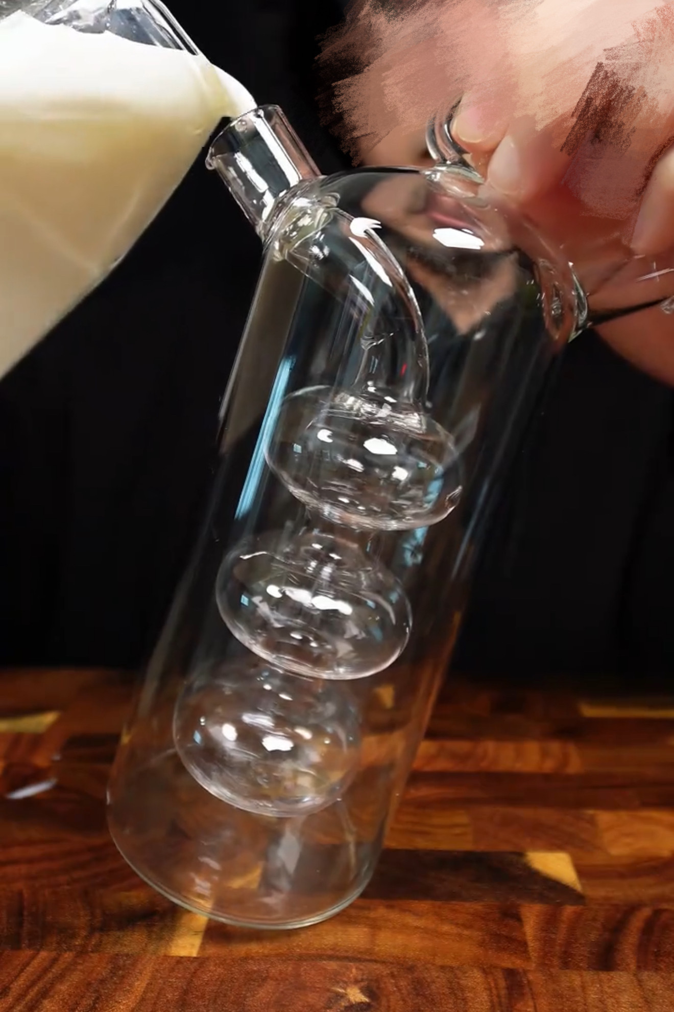 新款创意二合一创意2026鸡尾酒瓶油瓶厨房油醋瓶油醋两用调味瓶