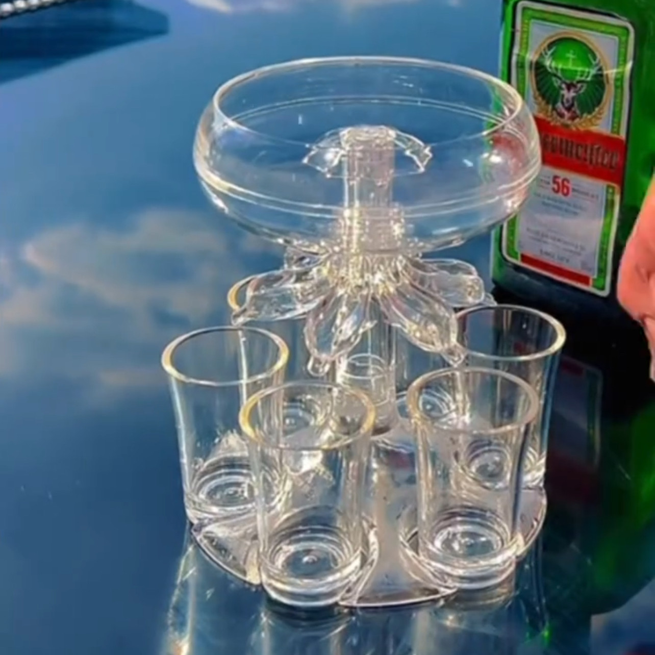 新款个性二代分酒器六杯白酒红酒分流器2026酒具套装鸡尾酒发光