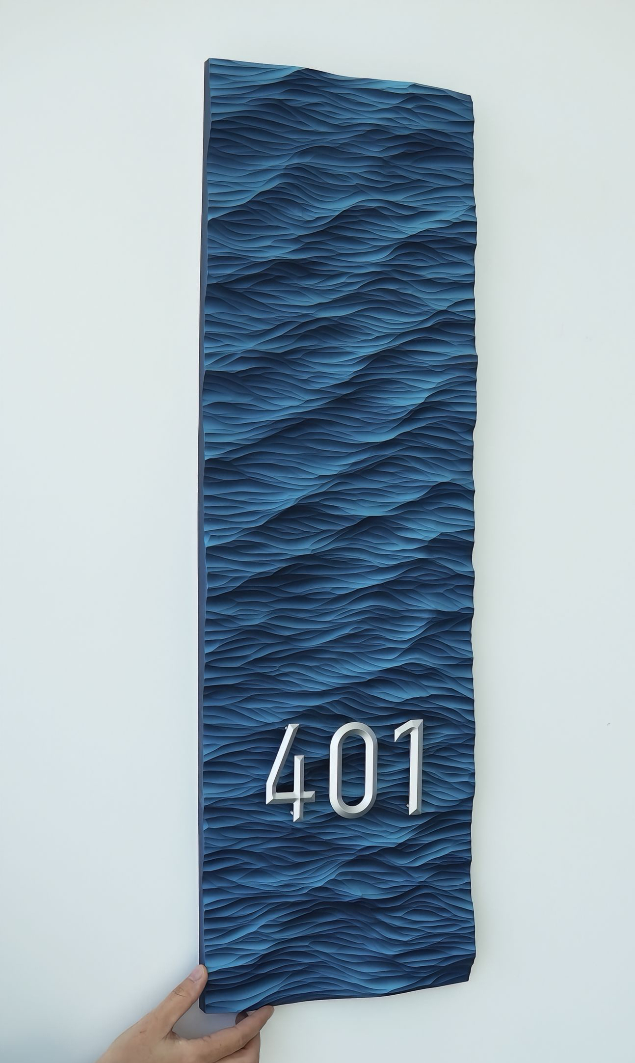 可定制创意大海挂饰玄关装饰门牌号波光粼粼大海立体浮雕大海新款