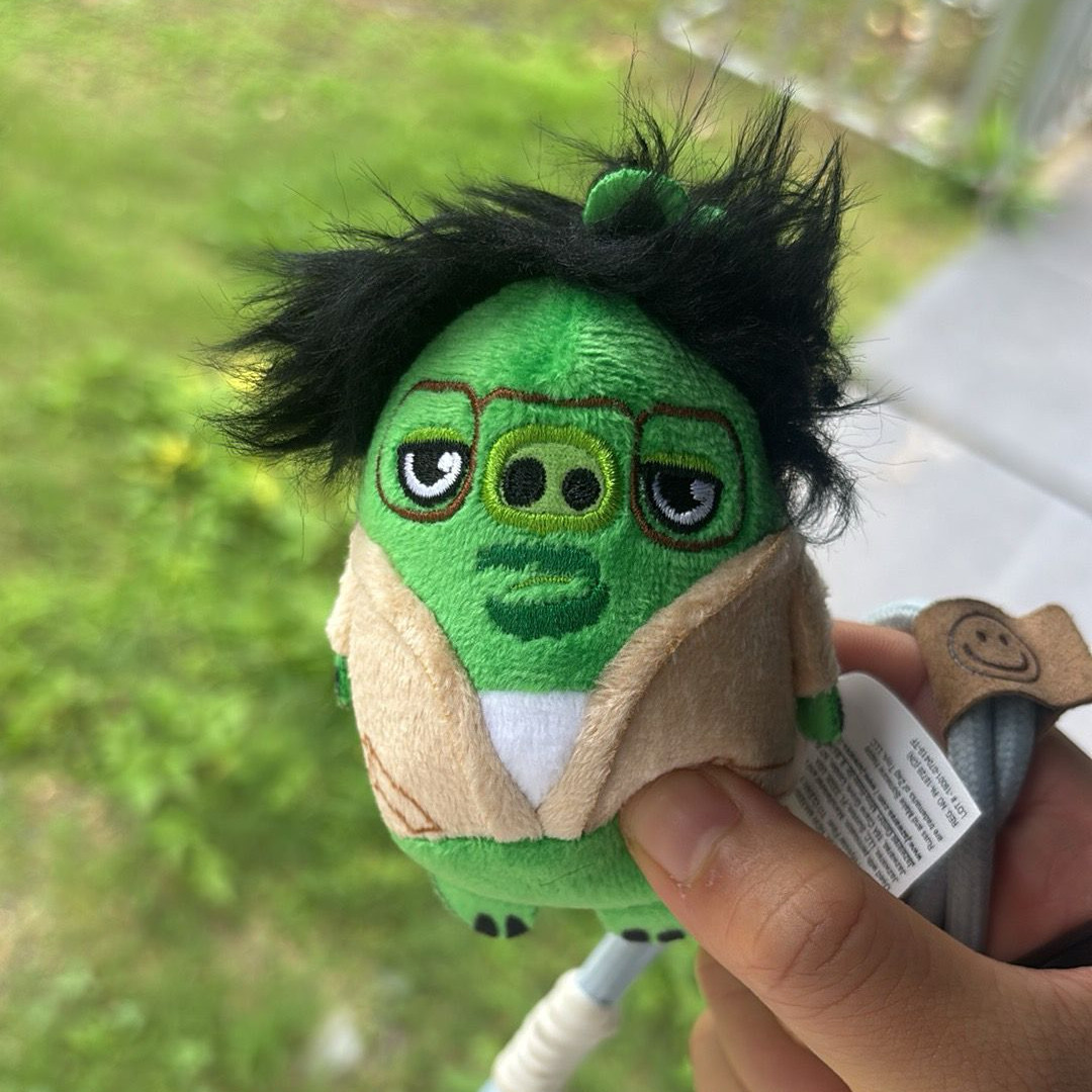 愤怒的毛绒玩具公仔玩偶摆件可爱小鸟趣味彩色丑萌生日礼物