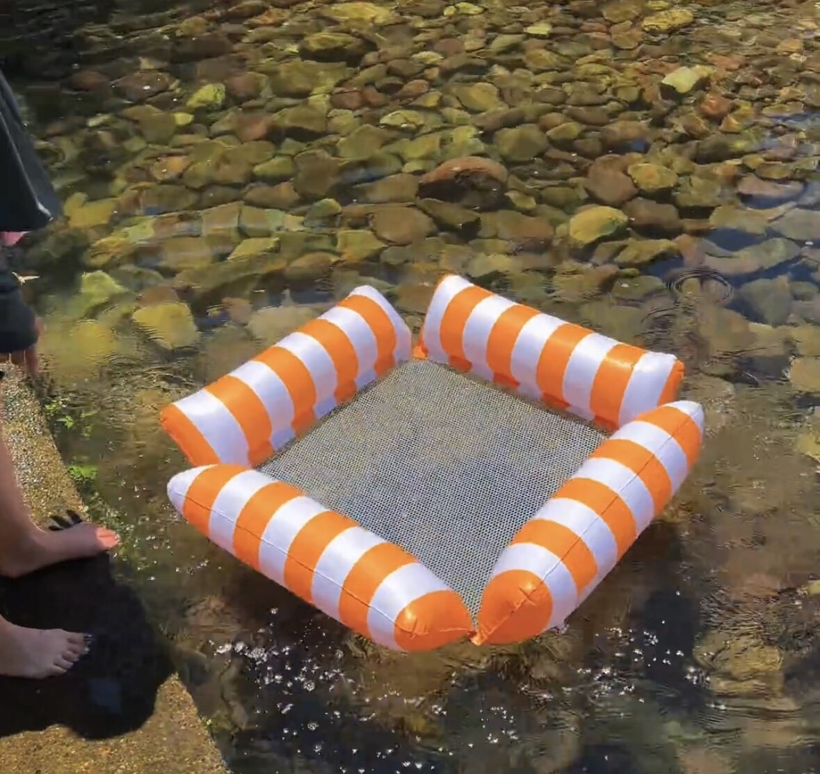 成人儿童浮排水上浮床浮椅大人加厚网床躺椅游泳浮床浮圈水上