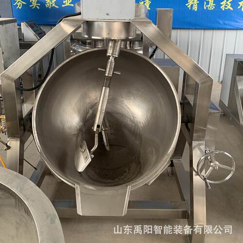 虾酱可倾式蒸汽加热炒锅 香菇酱行星搅拌炒锅 咖喱酱行星搅拌炒锅