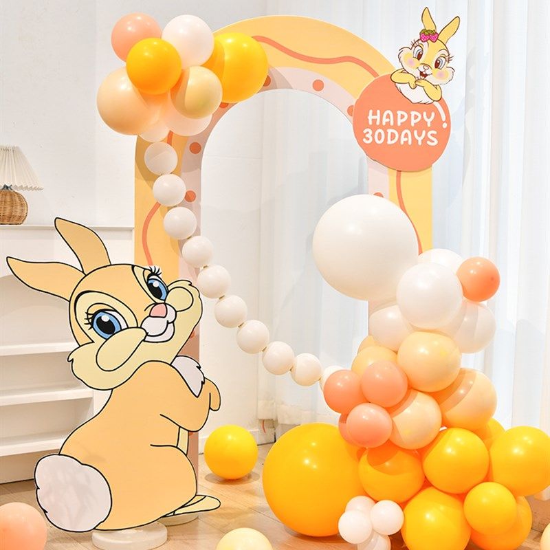 兔宝宝百日宴100天场景布置男女孩岁满月气球装饰定制kt板背景墙3,节庆用品/礼品,装扮布置套餐,淘宝优惠券,粉丝福利购,淘宝优惠卷