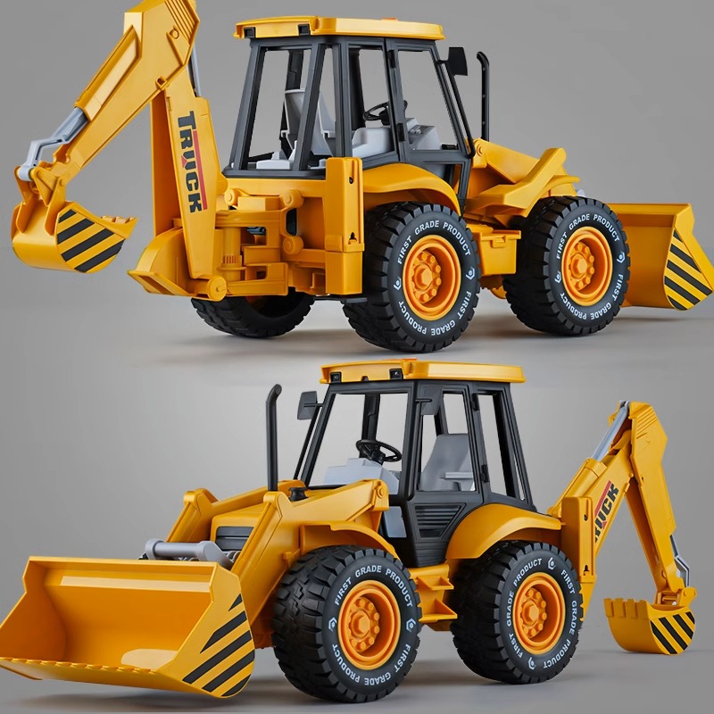 超大号堆高机玩具怪手男孩推土机儿童工程车压路机会跑W小玩具挖