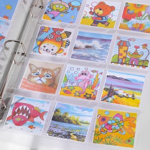 油画棒作品收纳A4相册10*10收藏水彩画保存册A5 6*6 15*10明信片