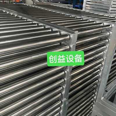 卸货无动力传送带滚筒动力滚筒滑轮流水线线物流滑道转Z弯输送动