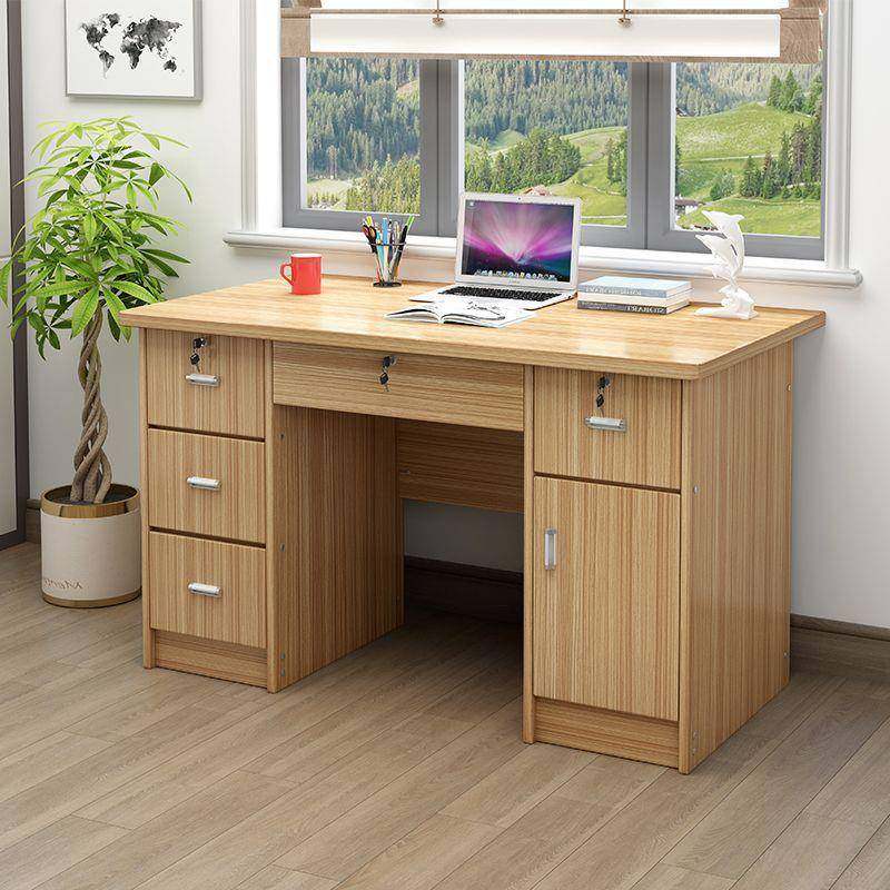 卧室小式书生桌简约现公桌写台字学CKT带锁带抽屉1.2米台电脑桌包