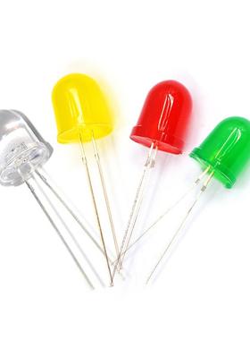 超高亮10mm发光二极管LDAL531587灯E珠白红发蓝黄红光白色翠绿黄