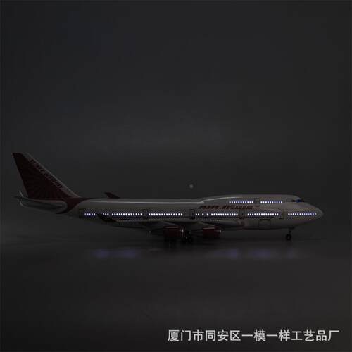 印度航空飞机4模型7仿真4民航客机波音B747LTE7-00