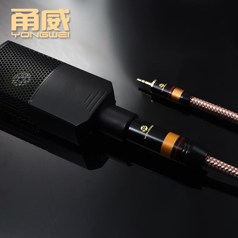 甬威3.5转卡农母话筒线声卡48麦音克风线lr调台手机QFR声v卡直播x