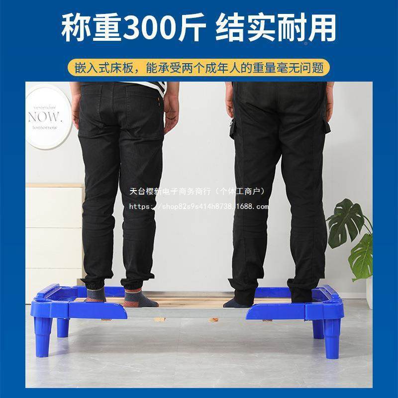 管儿园宝宝儿幼童早教单人床床叠叠塑料木板托小床午休DRC睡万向