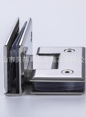 304浴配YS-109N件玻璃合页180度固定夹淋浴室办公室房隔断门铰链