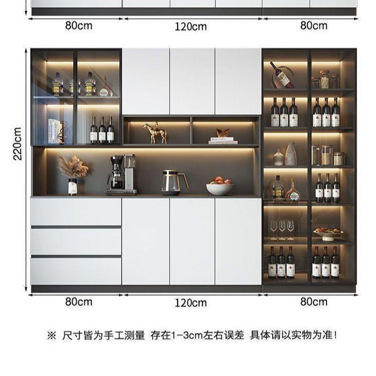 木餐边柜玄关柜代靠墙多功能一882柜体厨房餐厅简约现实1加高酒柜
