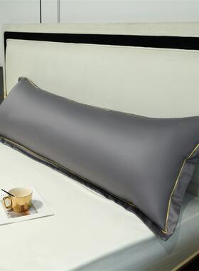 新款10支绒棉贡缎人枕0Bsb3518头套1长.5m1双.2米1.8m纯棉全棉加