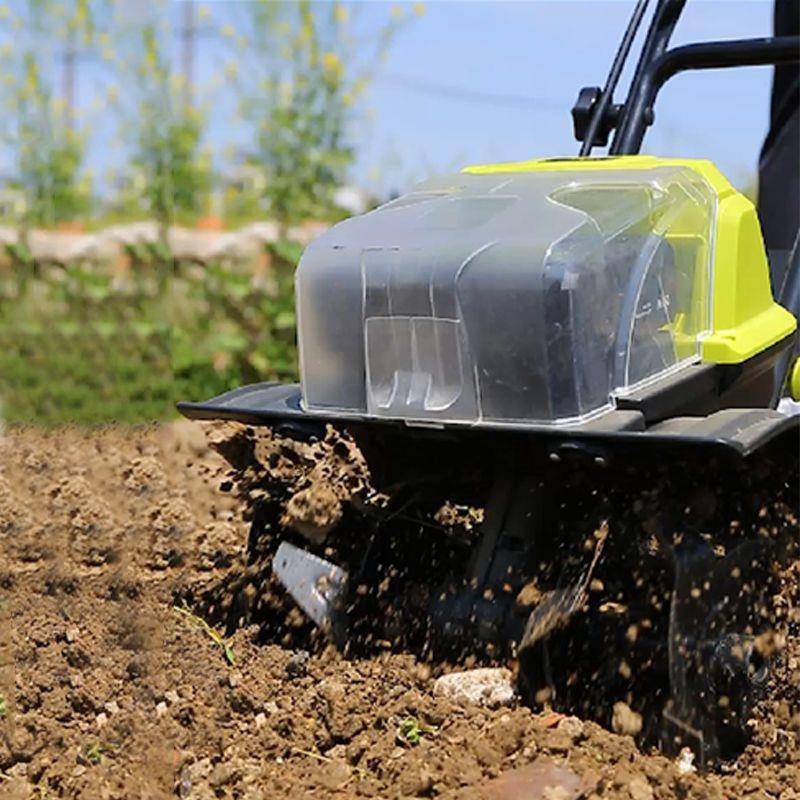 电无刷进口土功机多能小型锂家用开IJV荒农用打锄草除草开沟电锄