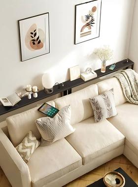 背后发靠墙收纳床头几靠背置物窄架落地柜床沙边极RKV长条桌实包