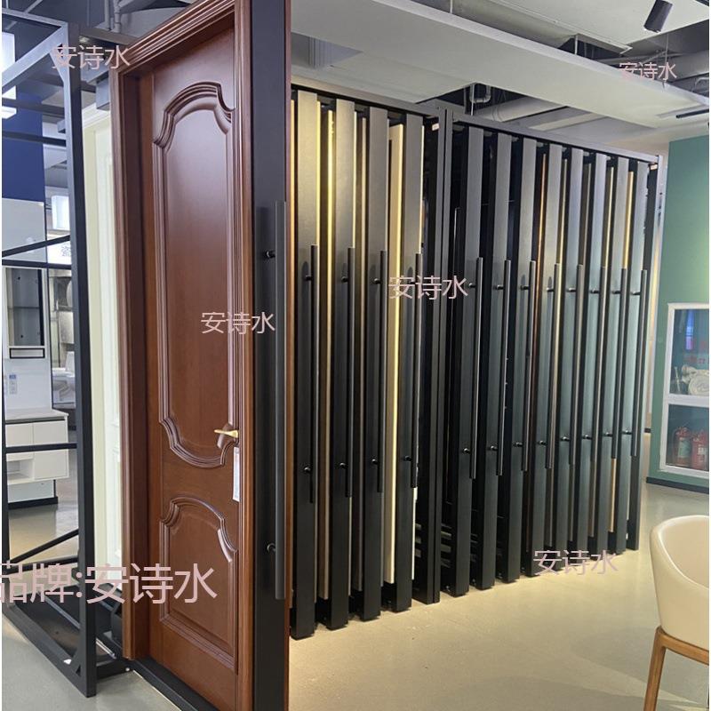 套装283门铝板展架展示架落地式展架瓷板砖抽拉推扣拉木门多功岩