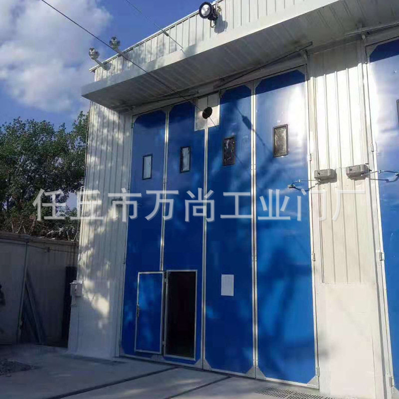 工业折叠门车间电动平开门平移门冷库保温门工业折叠门推拉门