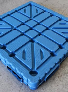 加厚面九脚黑色塑1688料盘面进叉仓库货物地垫防潮单地四垫卡托板