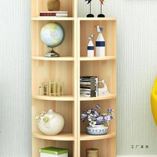 实木角柜落简约松木架三角拐角地边柜客厅卧置室墙角ONG扇物形转