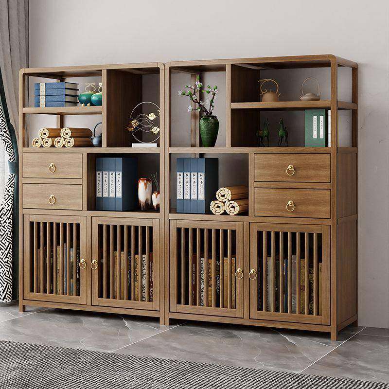 木博IPC古架橡胶书木置物落架中式茶具柜子架地客厅茶室摆件储实