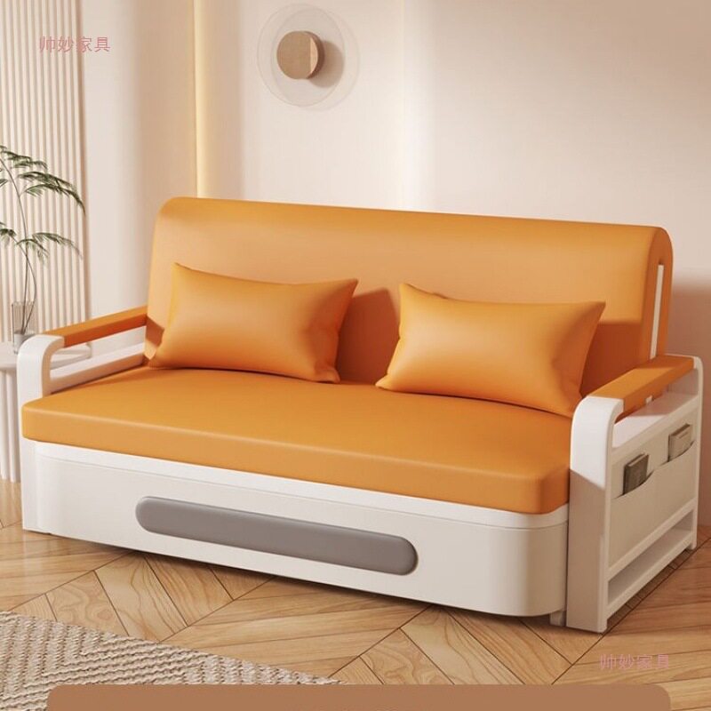 小户型科技布折叠单人沙发床