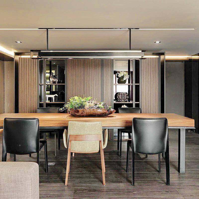 复古实铁艺椅餐XYB桌餐西饮店长条饭木桌办公桌现代简约餐厅餐桌