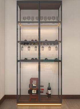 玻厂直销合OYP现代极简家玻璃门酒柜家用客厅展示柜铝金窄边框璃