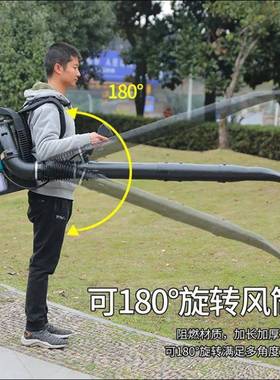 二冲程背式垃吹风AL-65669机汽油风力灭火后圾机马路树叶负吹尘吹
