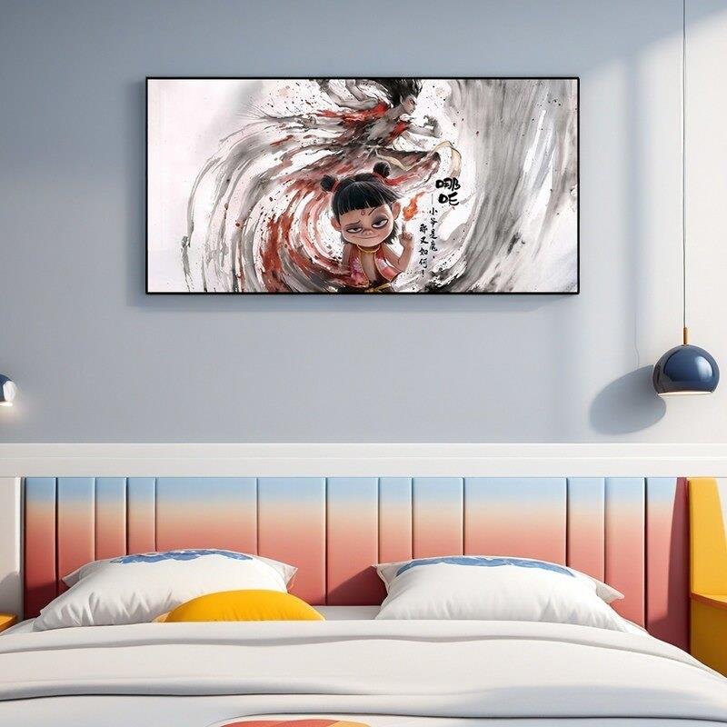 哪吒之魔童闹海敖丙敖光周边装饰画挂画动画电影海报挂画