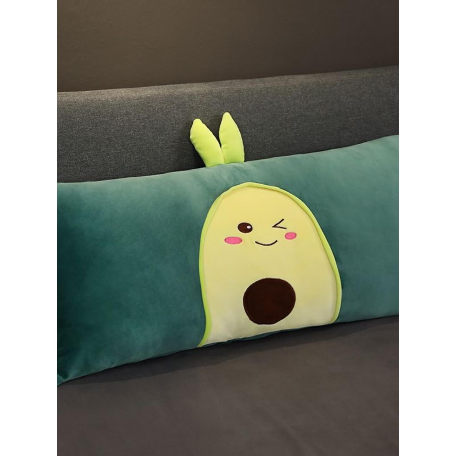 可爱拆洗水果枕头抱枕靠枕靠垫床头沙发大靠背单双人长条睡觉夹腿