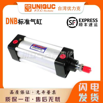 台湾优力克UNIQUC无拉杆式铝合金标准气缸DNB50/63N/M25/50/75/10