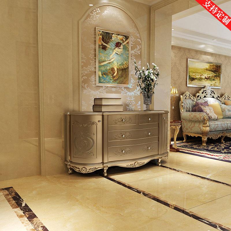 欧式新古典入户玄关柜法式轻奢餐边柜客厅储物柜入门鞋柜装饰柜