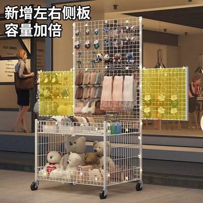 摆摊折叠小推车手推专用车促销挂钩展示架花车可移动一秒收摊神器