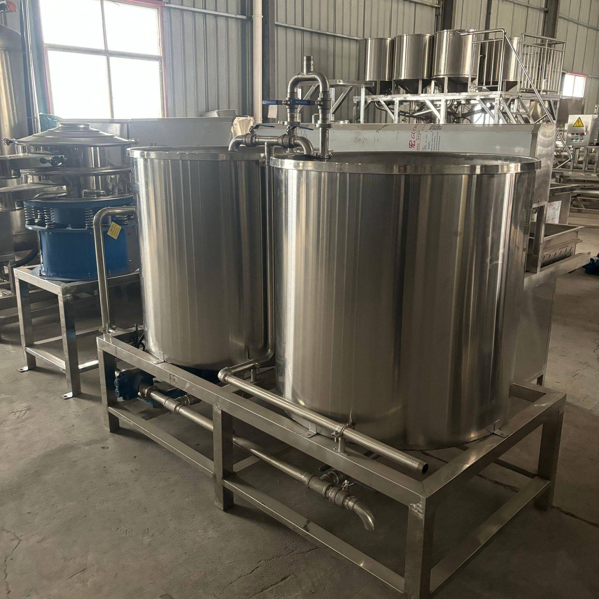 组合式煮浆过滤设备煮几百斤豆浆的设备不锈钢材质的煮浆桶