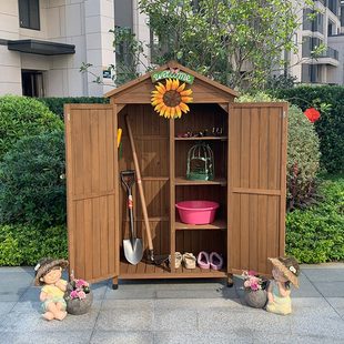 户外收纳柜防水防晒防腐花园庭院工具储物房阳台杂物柜大型置物箱