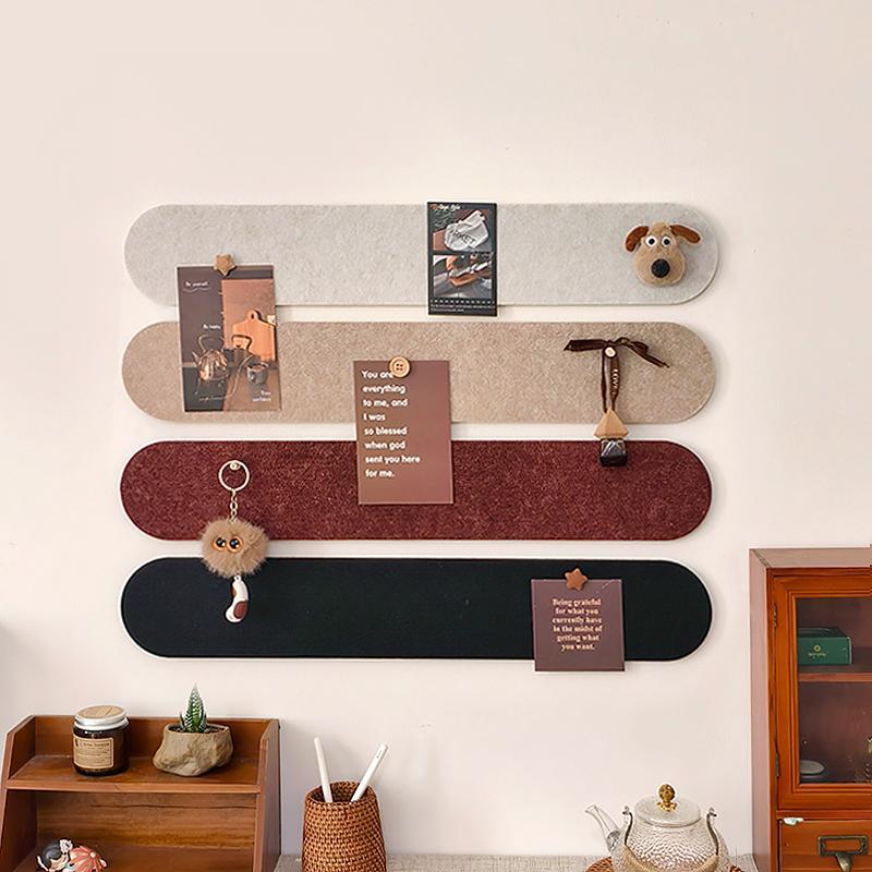 留言板置物架照片墙组合毛毡墙面贴展示板免打孔幼儿园挂钩软木板