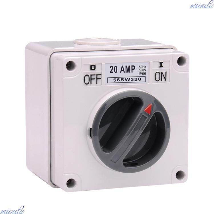 56sw320 户外防水电源开关 澳标20A三相防雨开关 IP66