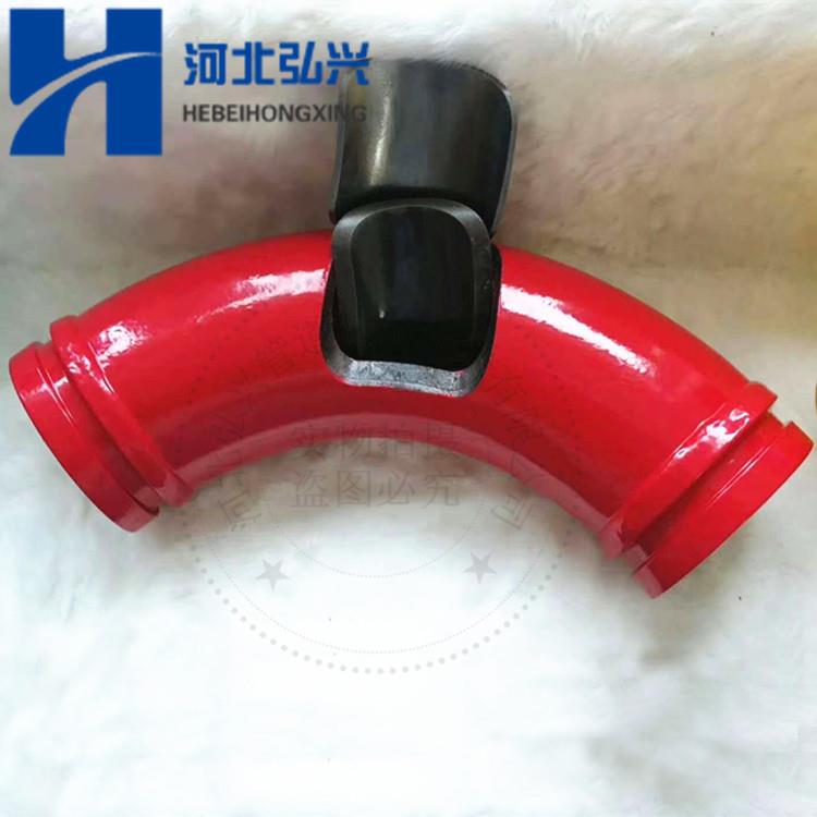 五万方双层耐磨弯头 淬火双层泵车弯头 R275 90°天泵大弯