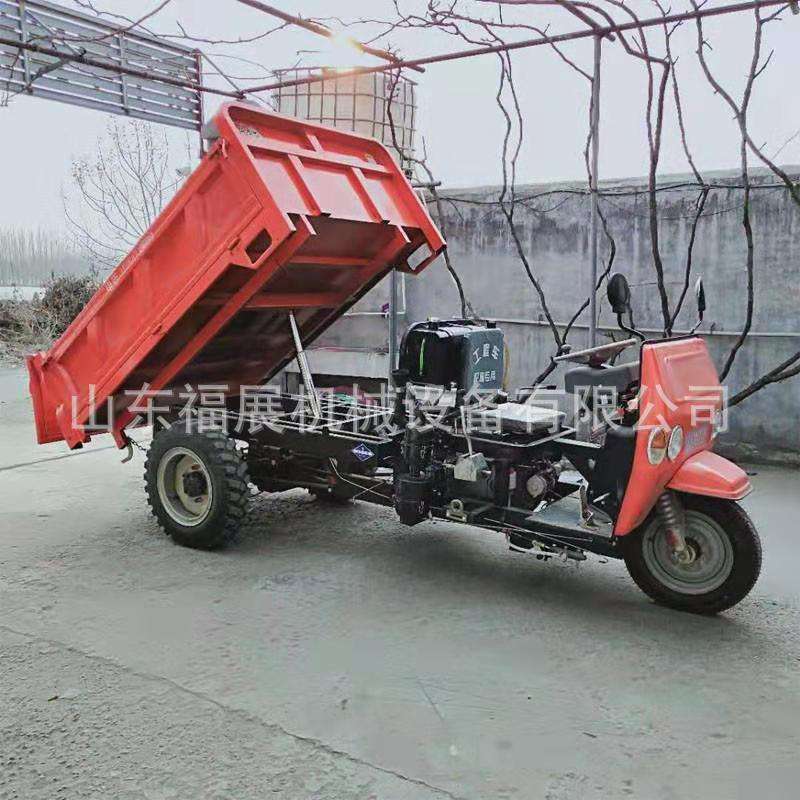建筑工程拉沙运输三轮车 柴油高低速农用三轮车翻斗蹦蹦运输车