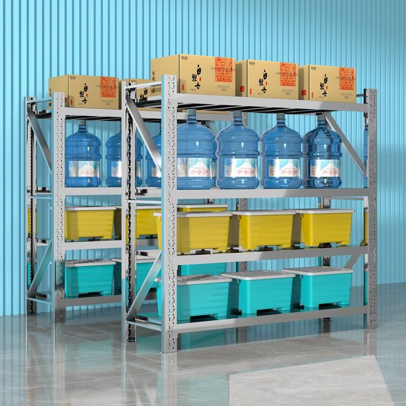 304不锈钢货架多层重型仓库仓储置物架工业冷库地下室食品厂架子