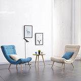 现代简约懒人椅休闲布艺北欧老虎椅客厅实木单人沙发椅阳台蜗牛椅,住宅家具,沙发椅,淘宝优惠券,粉丝福利购,淘宝优惠卷