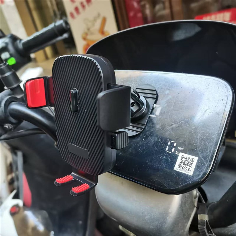 免安装车载手机支架粘贴式电动车中控台仪表台强力粘胶夹导航夹座