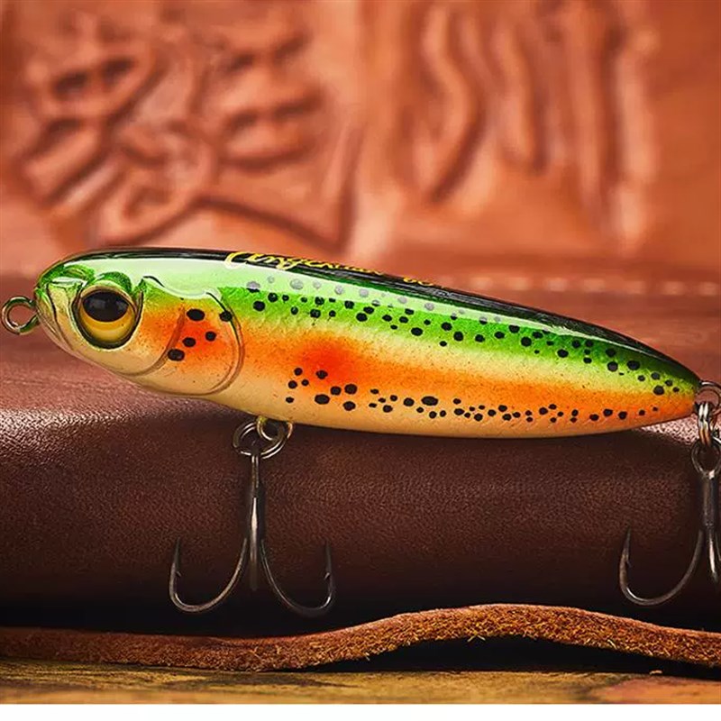 2023新品蜓川傀儡水面系铅笔专攻军鱼红眼翘嘴海鲢远投浮水之字狗