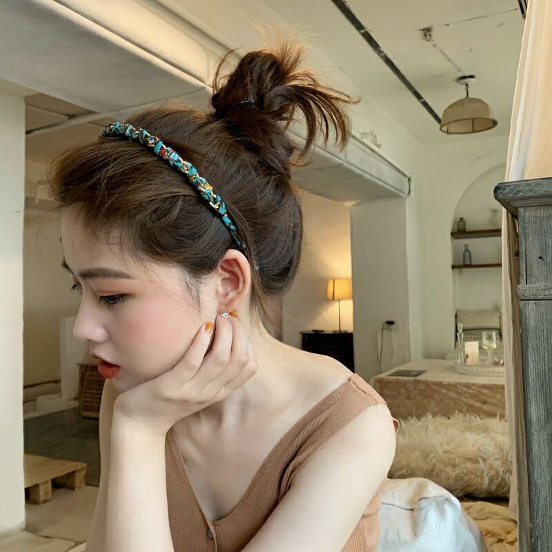 网红发箍春女简约百搭头箍头饰外出少女压发防滑网红头窟发卡