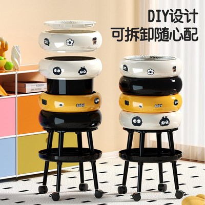 免弯腰加高垃圾桶高脚家用大容量厨房高档客厅卧室厕所卫生间纸篓