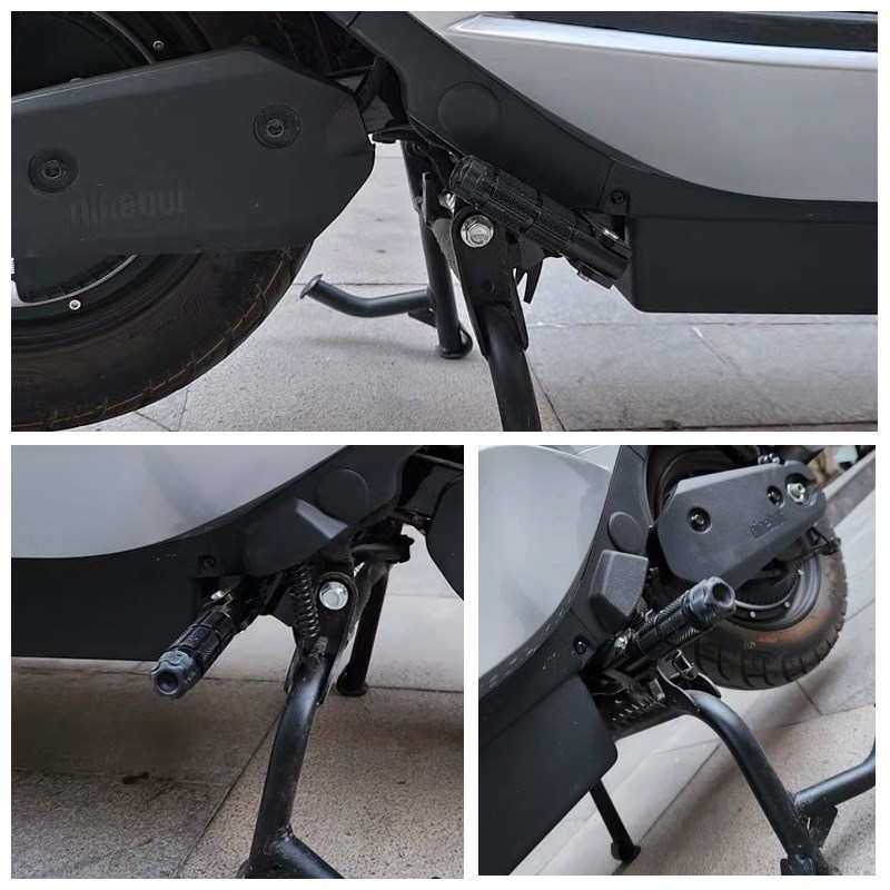 适用九号电动车NZMIX MzMIX改装平叉位折叠后Q座脚踏 搭脚踩脚配