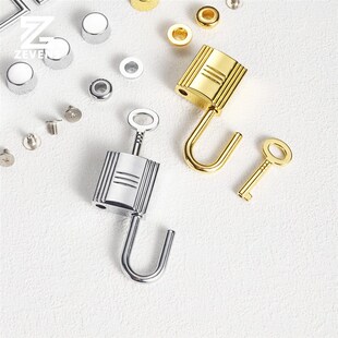 菜篮子包五金配件全套 方扣鸡眼脚钉装饰小锁 手工DIY皮革五金