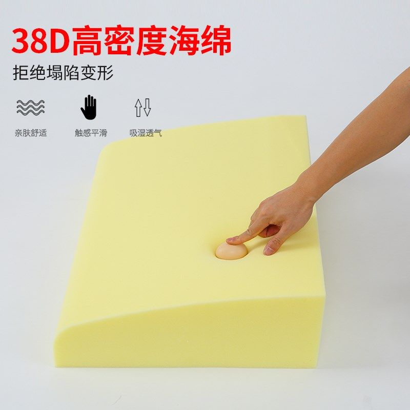 实木沙发靠垫一体硬海绵大靠背客厅布艺沙发后靠枕罩中式红木单人